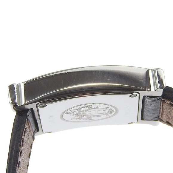 ERMES Watches HH1.210 blackDial Stainless Steel/Embossed Leather Quartz - Picture 5 of 8